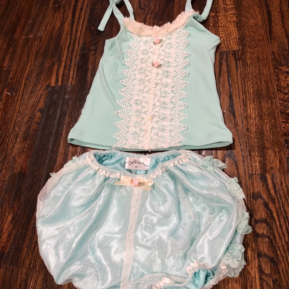 Dollcake Light Blue Bloomer and Top